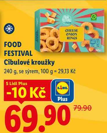 FOOD FESTIVAL Cibulové kroužky, 240 g