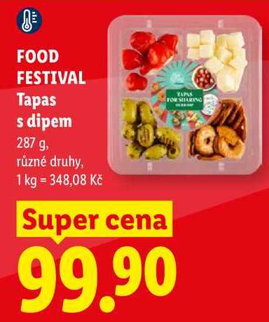 FOOD FESTIVAL Tapas s dipem, 287 g