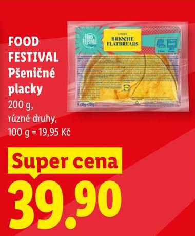 FOOD FESTIVAL Pšeničné placky, 200 g