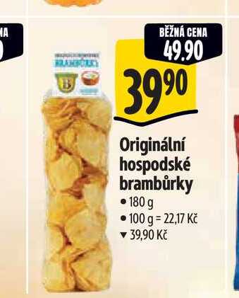 Originální hospodské brambůrky 180 g