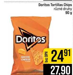 Doritos Tortillas Chips různé druhy 90 g 