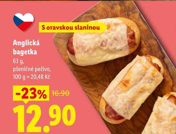 Anglická bagetka, 63 g