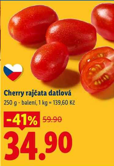 Cherry rajčata datlová, 250 g
