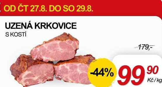 UZENÁ KRKOVICE S KOSTÍ, 1 kg