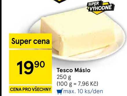 Tesco Máslo, 250 g