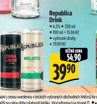 Republica Drink 4,5% 250 ml