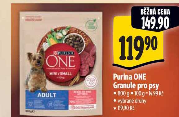 Purina ONE Granule pro psy 800 g