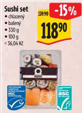 Sushi set, 330 g