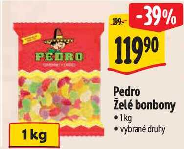 Pedro Želé bonbony, 1 kg