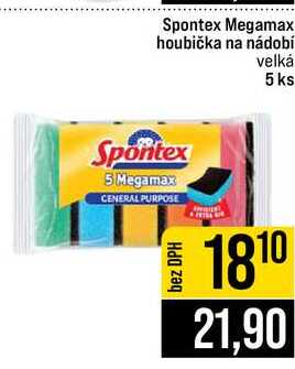 Spontex Megamax houbička na nádobí velká 5 ks 
