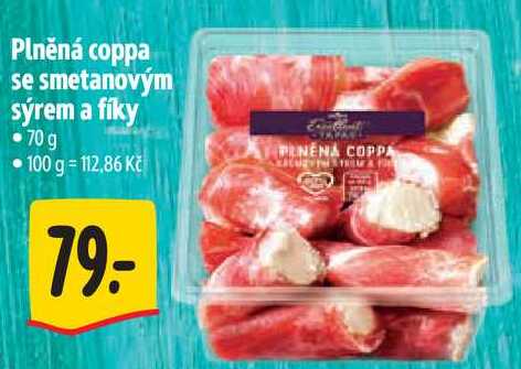 Plněná coppa se smetanovým sýrem a fíky, 70 g
