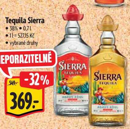 Tequila Sierra, 0,7 l