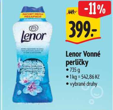Lenor Vonné perličky, 735 g