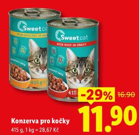 Konzerva pro kočky, 415 g