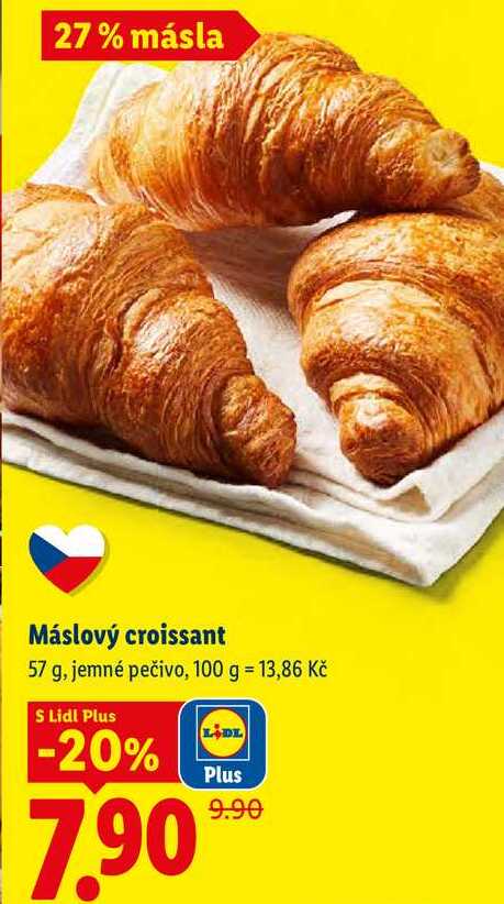 Máslový croissant, 57 g
