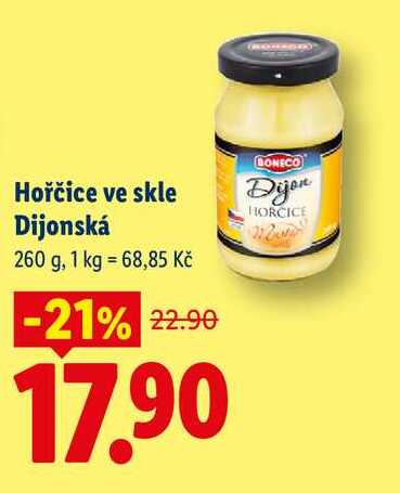 Hořčice ve skle Dijonská, 260 g
