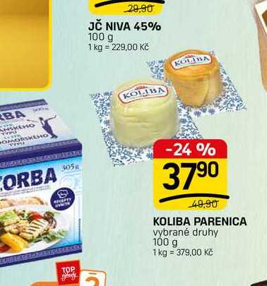 KOLIBA PARENICA vybrané druhy 100 g 