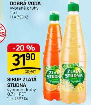 SIRUP ZLATÁ STUDNA vybrané druhy 0,7 || PET 