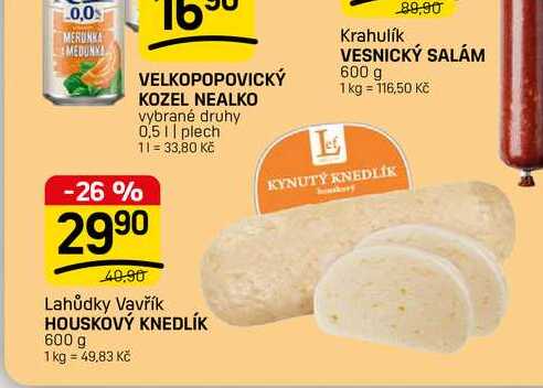 HOUSKOVÝ KNEDLÍK 600 g 
