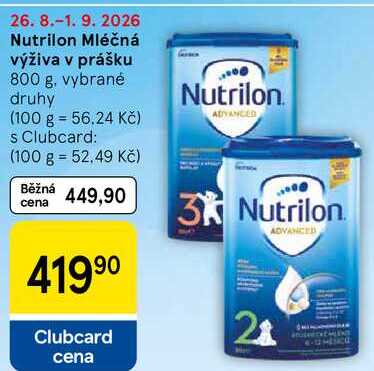 Nutrilon Mléčná výživa v prášku, 800 g