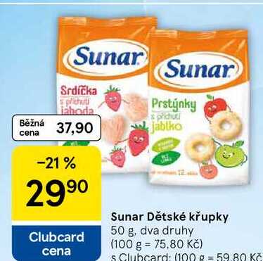 Sunar Dětské křupky, 50 g