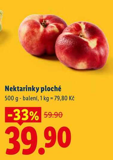 Nektarinky ploché, 500 g