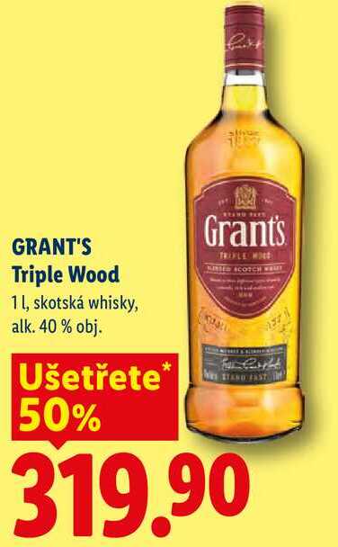 GRANT'S Triple Wood, 1 l