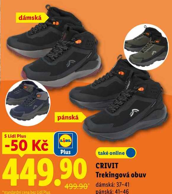 CRIVIT Trekingová obuv