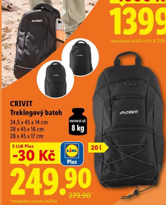 CRIVIT Trekingový batoh