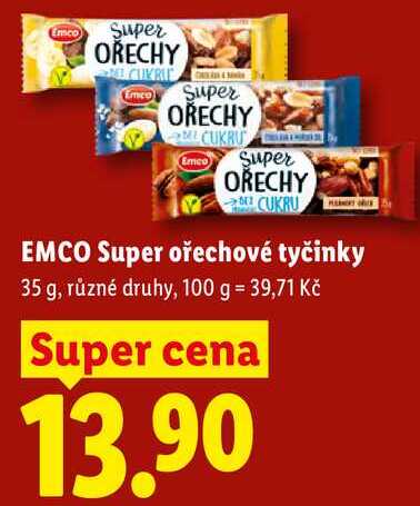 EMCO Super ořechové tyčinky, 35 g