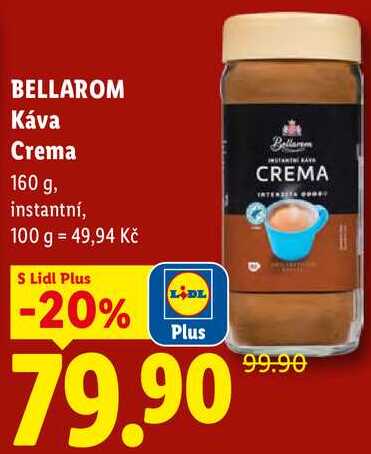BELLAROM Káva Crema, 160 g 
