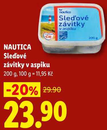 NAUTICA Sleďové závitky v aspiku, 200 g