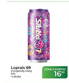 Loprais 69 energetický nápoj 0,5l -4 druhy