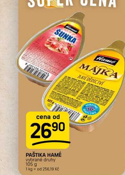 PAŠTIKA HAMÉ vybrané druhy 105 g 