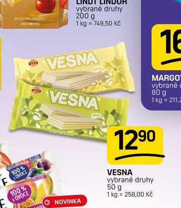 VESNA vybrané druhy 50 g