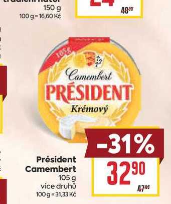 Président Camembert 105 g