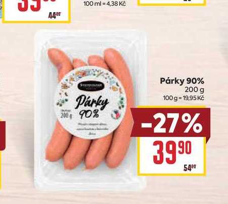 Párky 90% 200 g
