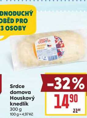 Srdce domova Houskový knedlík 300 g 
