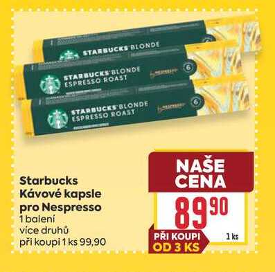 Starbucks Kávové kapsle pro Nespresso 1 balení 
