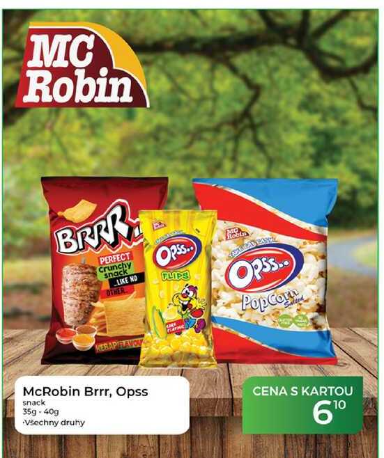 McRobin Brrr, Opss snack 35g-40g