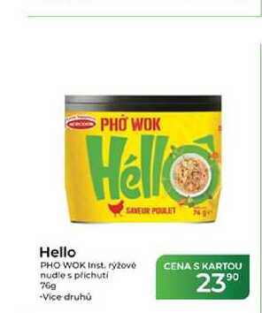 Hello PHO WOK Inst. rýžové nudle s příchutí 76g