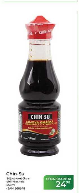 Chin-Su Sójová omáčka s chili česnek 250ml
