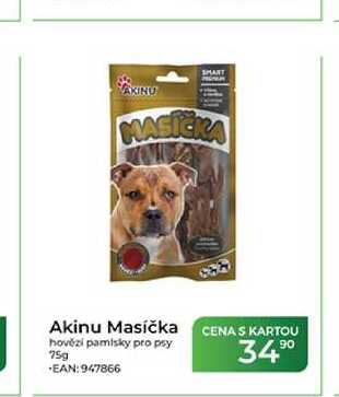 Akinu Masíčka hovězí pamlsky pro psy 75g