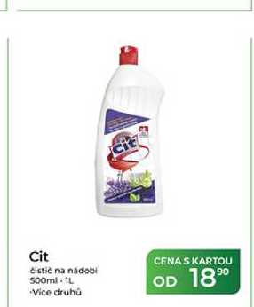 Cit čistič na nádobí 500ml-1l