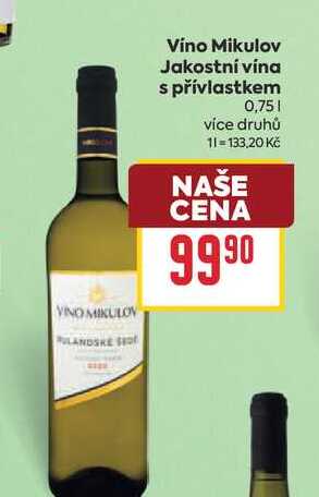 Vino Mikulov Jakostní vína s přívlastkem 0,75l