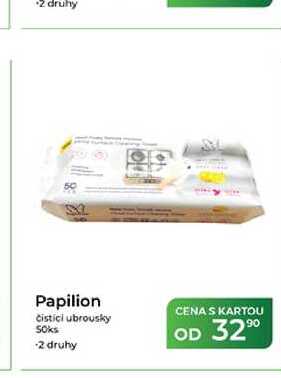 Papilion čisticí ubrousky 50ks