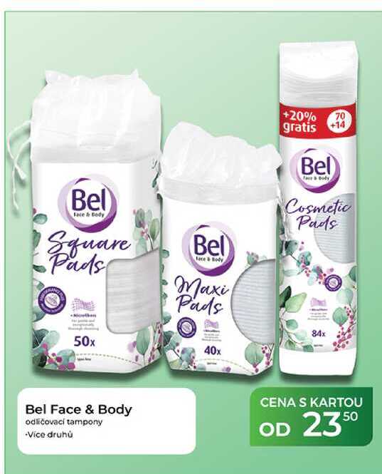 Bel Face & Body odličovací tampony