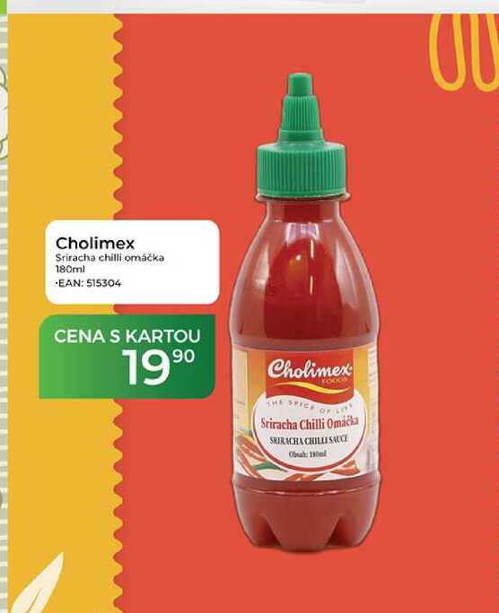 Cholimex Sriracha chilli omáčka 180ml