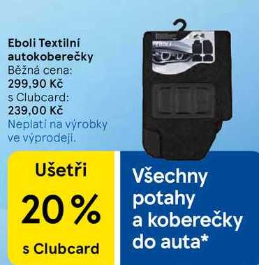 Eboli Textilní autokoberečky