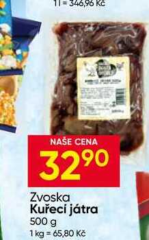 Zvoska Kuřecí játra 500 g